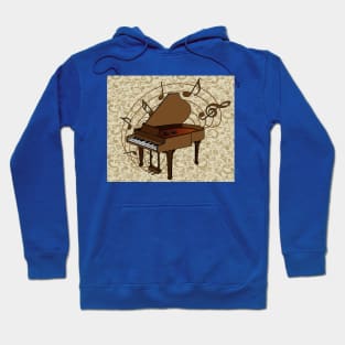 Proud Pianist Piano Lovers Wing Hoodie